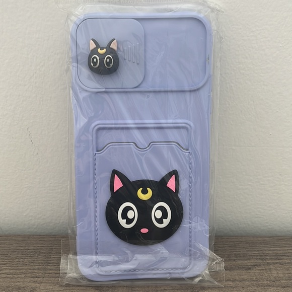Purple Cat iPhone 11Pro Max Phone Case - Picture 3 of 4